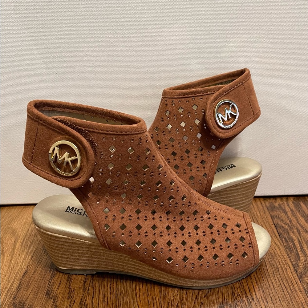 Girls MK wedge shoes